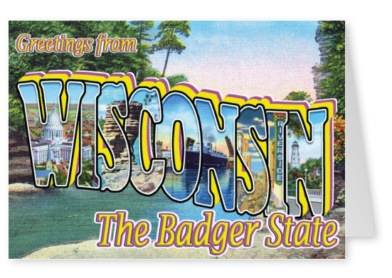 Wisconsin diseño vintage