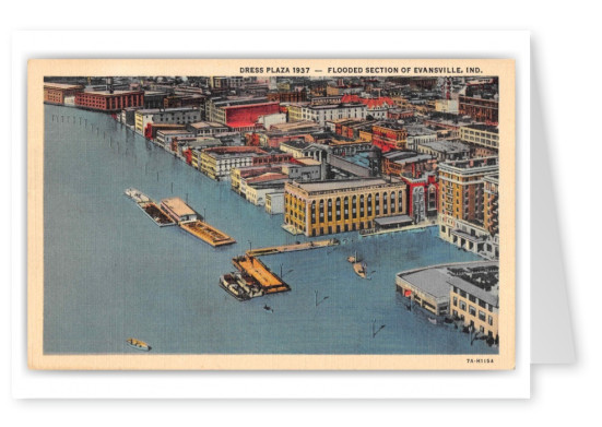 Evansville Indiana Dress Plaza 1937 Flood Disaster