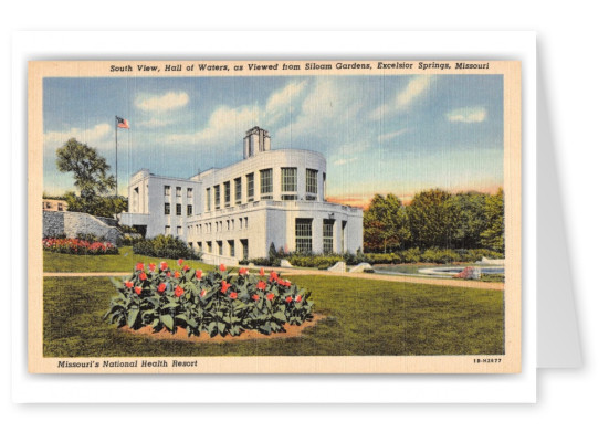 Excelsior Springs, Missouri, South view, Hall of Waters