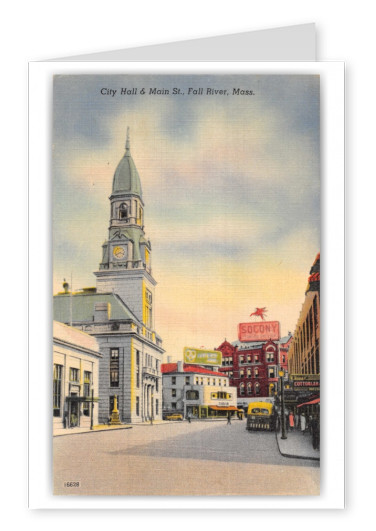 Fall River, Massachusetts, City Hall and Main Street