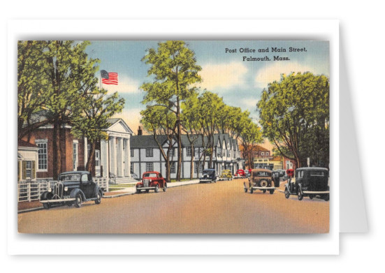 Falmouth Massachusetts Main Street and Post Office