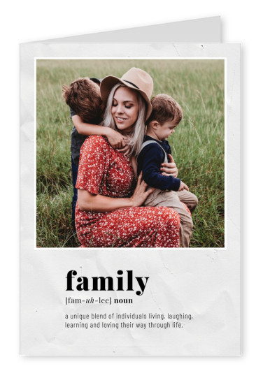 postcard family