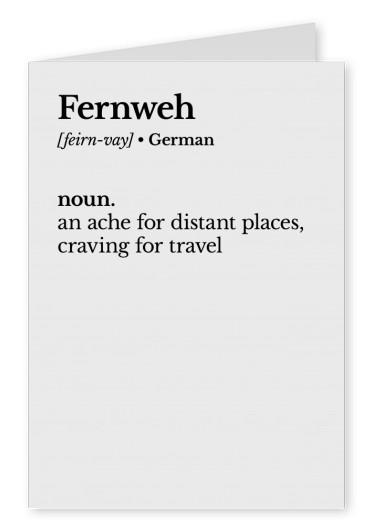 Fernweh définition