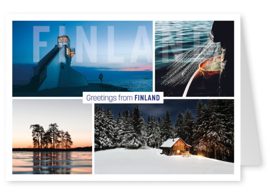photocollage de Finlands naturaleza