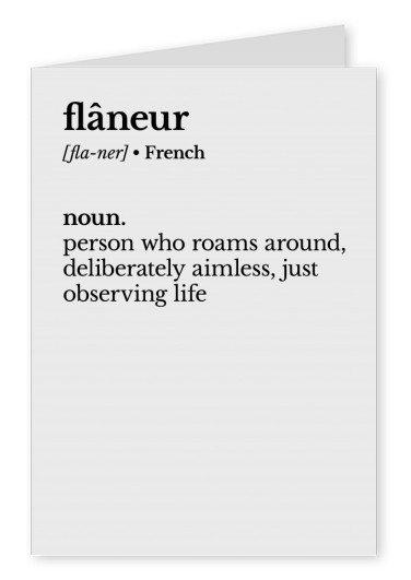 Flaneur definizione