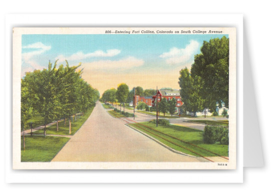 Fort Collins, Colorado, entrance on South College Avenue