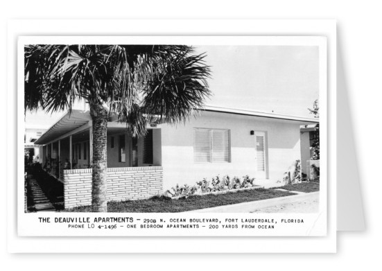 Fort lauderdale, Florida, The Deauville Apartments]