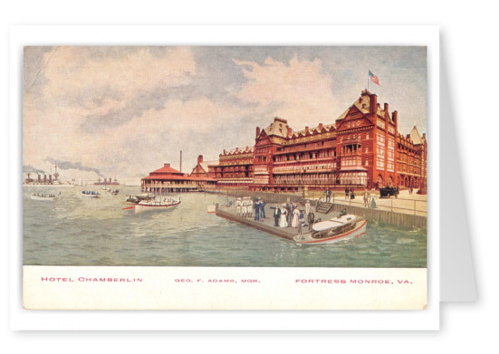 Fort Monroe, Virginia, The Hotel Chamberlin on the river