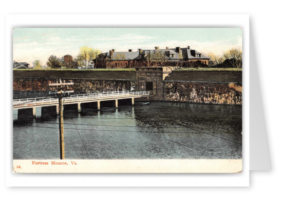 Fort Monroe, Virginia, view of entrance