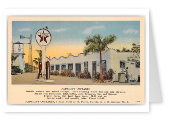 Fort Pierce Florida Padrick_s Cottages Texaco Gas Station