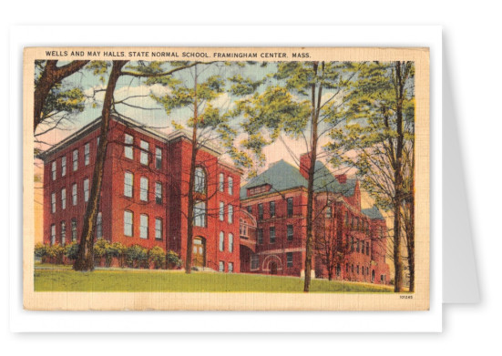 Framingham Center, Massachusetts, Wells and May Halls, State Normal School