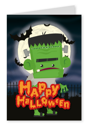 Happy halloween with Frankensteins monster