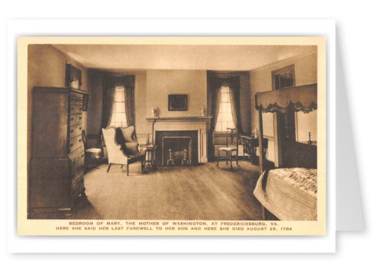 Fredericksburg, Virginia, Bedroom of Mary Washington