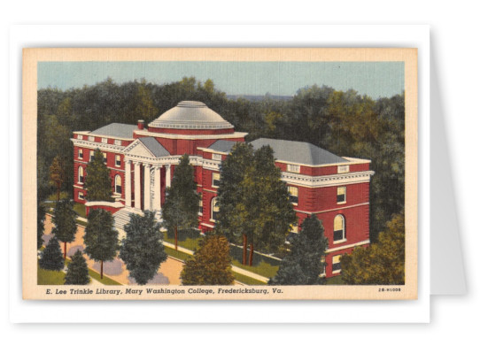 Fredericksburg, Virginia, E. Lee Trinkle Library, mary Washington College