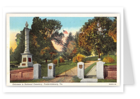 Fredericksburg, Virginia, Entrance to National Cemetery