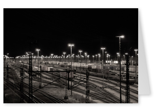 James Graf photo de la gare de marchandises par nuit