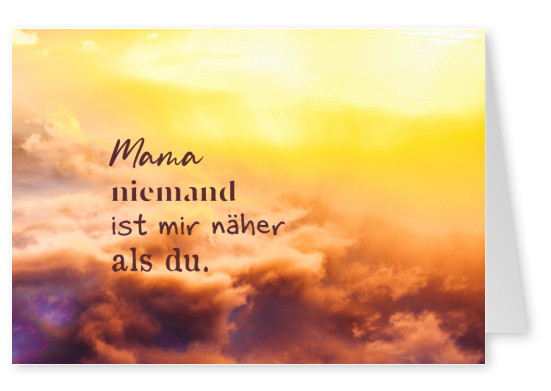 postcard Für immer