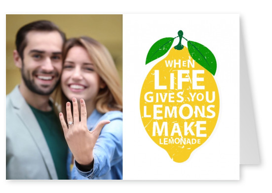 When Life Gives You Lemons Motivational Cards Quotes