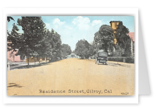 Gilroy, California, residence street