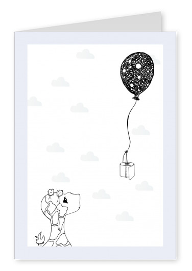 Over-Night-Design ballon wc-papier giraffe