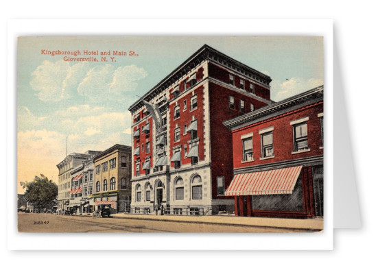 Gloversville, New York, Kingsborough Hotel and Main Street