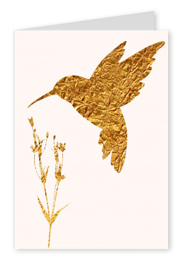Kubistika golden hummingbird