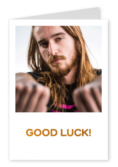 postcard saying good luck
