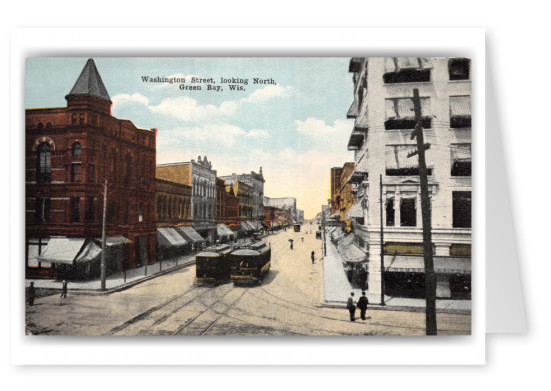 Green Bay, Wisconsin, Washington Street looking north