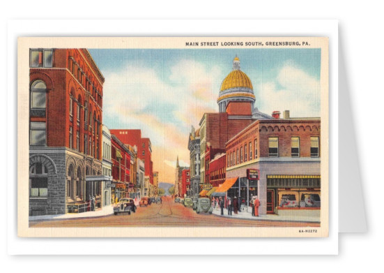 Greensburg Pennsylvania Main Street Looking South