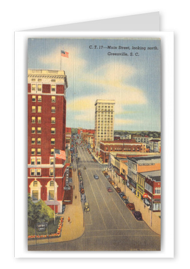 Greenville, South Carolina, Main Street looking north