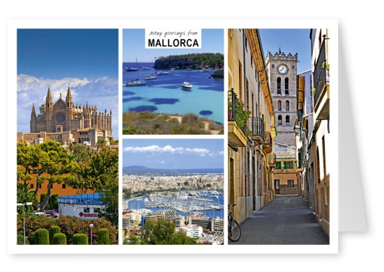 Mallorca's beaches, ports, cathedrals and alleys in four photos