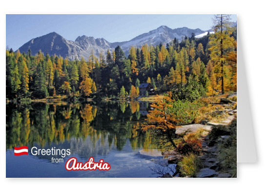 Postcard with photo from austria