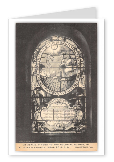 Hampton, Virginia, Memorial Window to Colonial Clergy, St. Johns Church