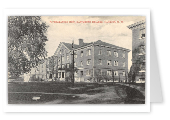 Hanover, New hampshire, Fayerweather Row, Dartmouth College