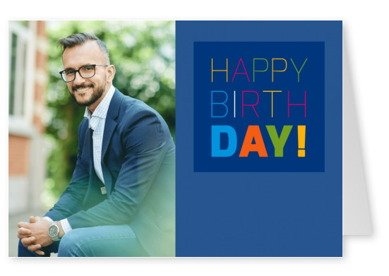 Happy Birthday card Meridian Design