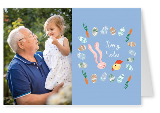 Happy Easter cute bunnies - Anna Grimal
