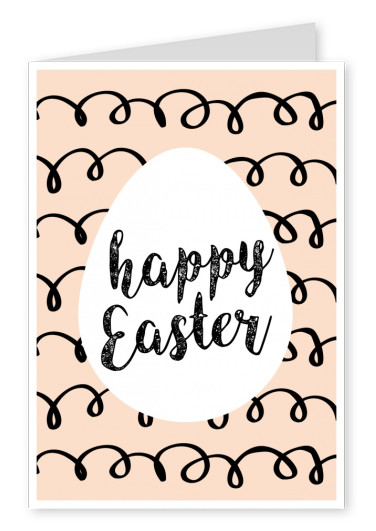 pastel colored background with Easter egg 
