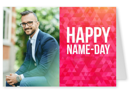 colorful card with typography