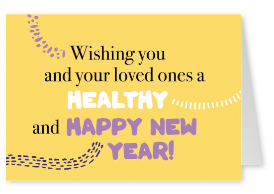 Wishing you a healthy and happy new year!