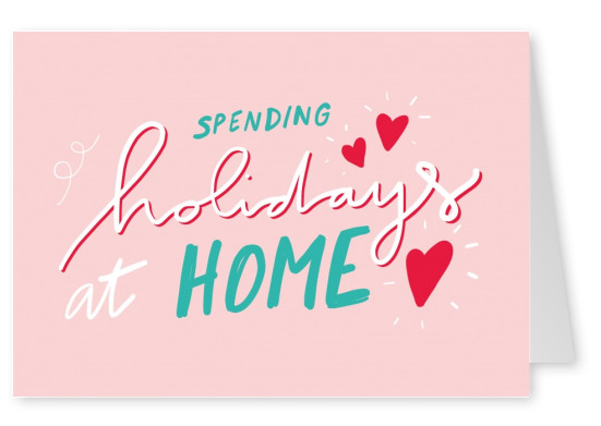 HOLIDAY FROM HOME handwritten