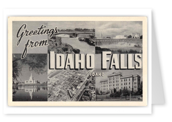 Idaho Falls Ohio Greetings Large Letter