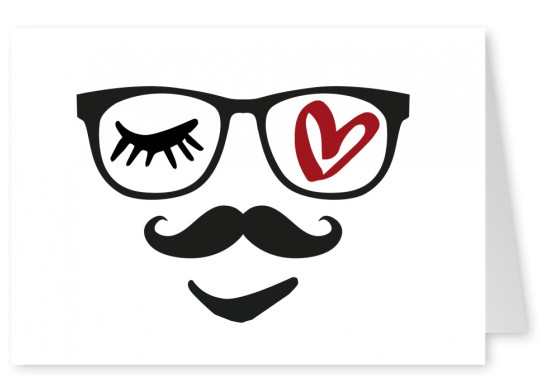 illustration de l'Œil-lunettes amour