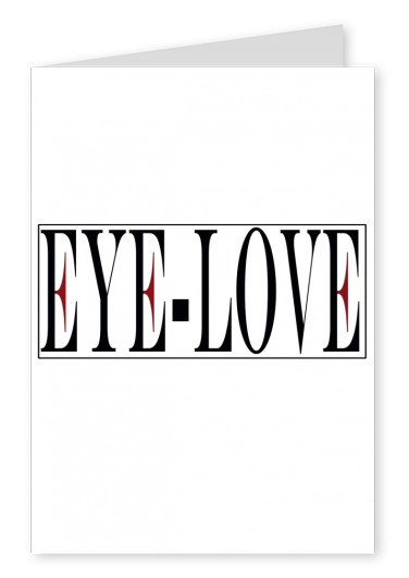 illustration Eye-love logo white
