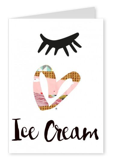 ilustración de los Ojos-amor de helado