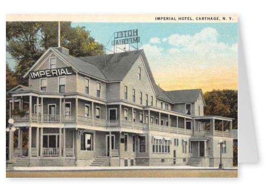 Maria L. Martin Ltd. – Carthage New York Imperial Hotel Vintage Vykort 