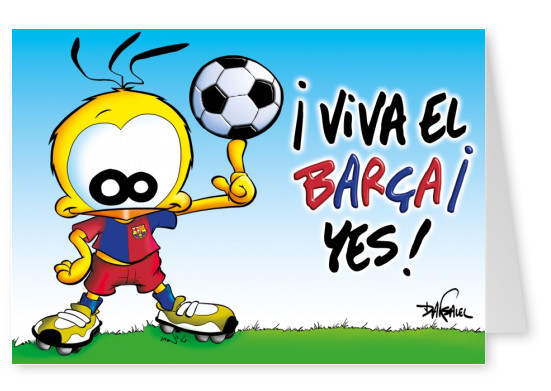 Le Piaf Cartoon Viva el Barça! Sì!