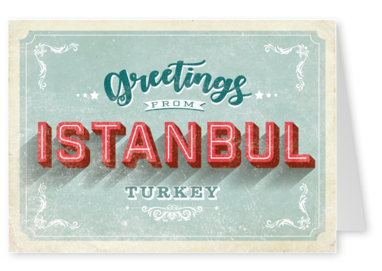 Vintage postcard Istanbul
