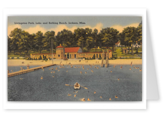 Jackson, Mississippi, Livingston Park Lake and Bathing Beach