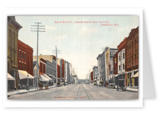 Janesville, Wisconsin, South Main Street looking north