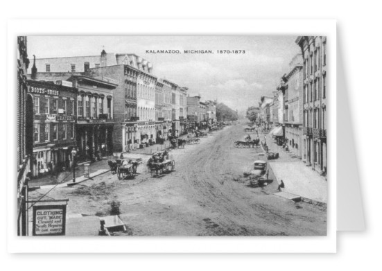 Kalamazoo, Michigan, Main street 1870 to 1873